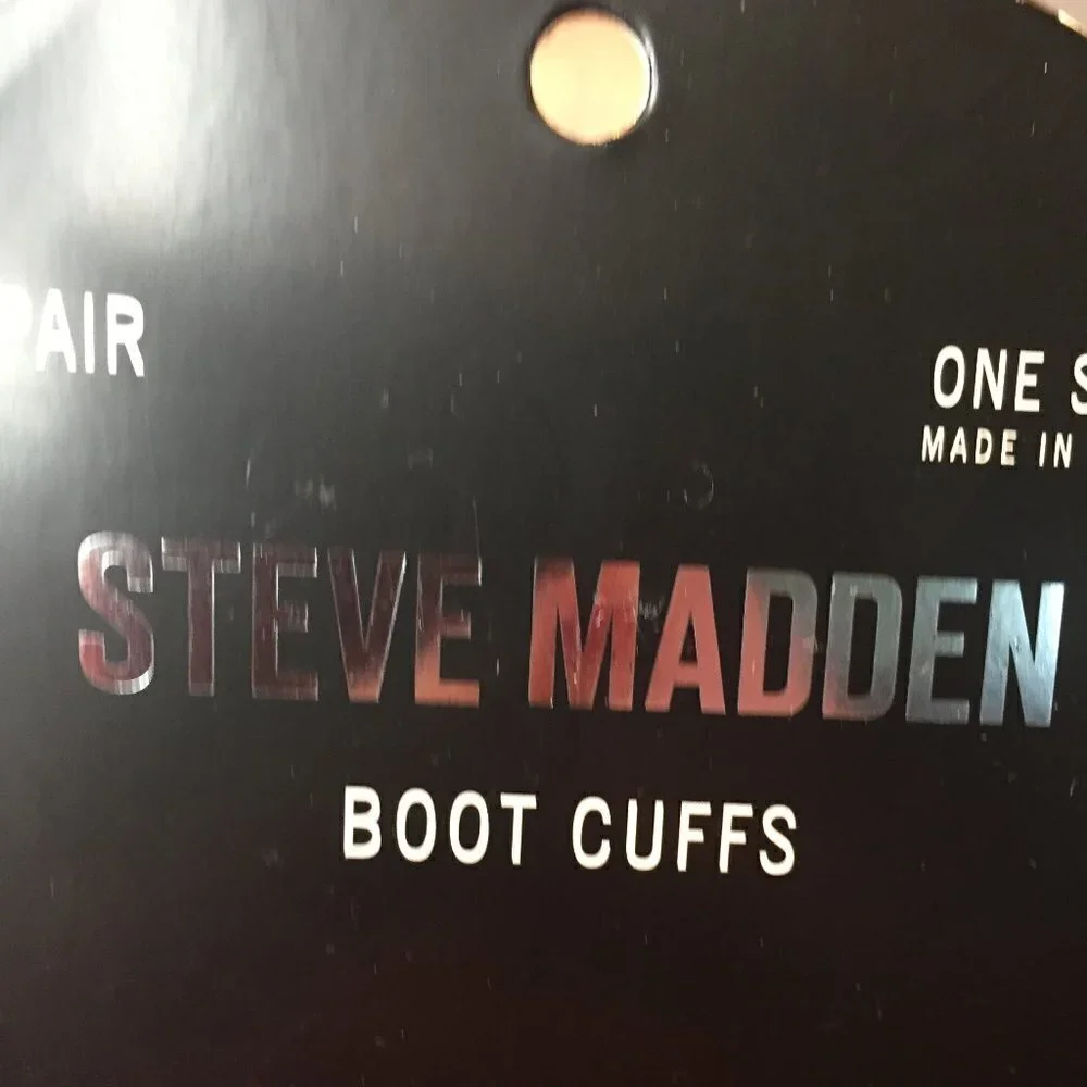 Steve Madden Burgundy Boot Cuffs Nwt